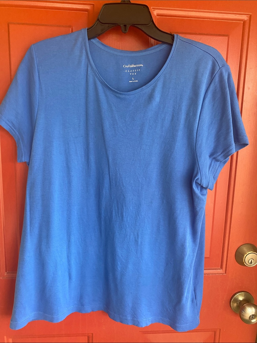 Croft & Barrow Blue Crewneck Tee